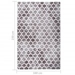 Vidaxl tapis lavable antidérapant 160x230 cm multicolore
