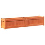 vidaXL Jardinières 2 Pièces cire marron bois de pin massif
