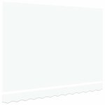 vidaXL Toile de rechange pour store banne Blanc 300 x 250 cm Toile