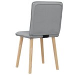 vidaXL Chaises à manger lot de 2 gris clair tissu