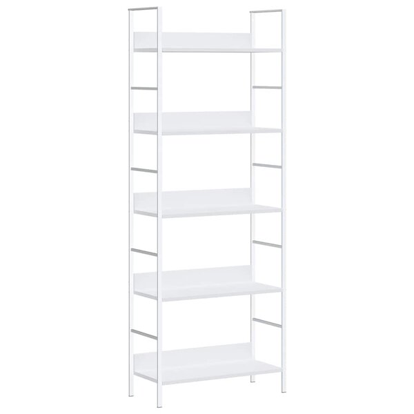 vidaXL Bibliothèque à 5 niveaux noir 60x27 6x158 5cm bois d'ingénierie