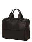 Sacoche ordinateur Attitude en cuir - 15 pouces - KATANA - 2 compartiments - L39.0 x H29.0 x P12.0 cm - 81615-Chocolat