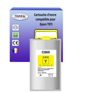 Cartouche compatible avec Epson WF-C869RDTWF EPP  C869RDTWFC remplace Epson T9734 - Jaune - 22 000 pages
