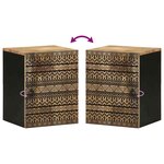 vidaXL Armoire de salle de bain suspendue bois massif manguier