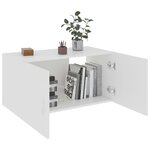 vidaXL Armoire murale Blanc 80x39x40 cm Bois d'ingénierie