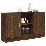 vidaXL Buffet Chêne marron 120x30 5x70 cm Bois d'ingénierie
