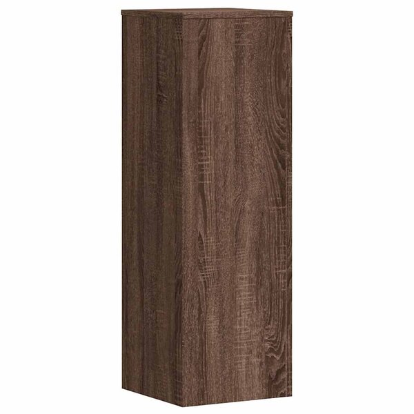 vidaXL Support pour plantes chêne brun 33x33x100 cm bois d'ingénierie