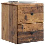 vidaXL Cabinet de chevet mural Bois ancien 34 5 x 33 x 40 cm