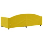 vidaXL Lit de repos sans matelas jaune 90x200 cm velours