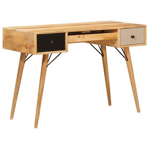 vidaXL Bureau d'écriture Marron 110 x 55 x 76 cm Bois de mangue massif