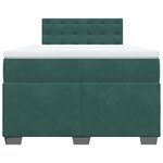vidaXL Sommier à lattes de lit avec matelas vert foncé 120x190 cm