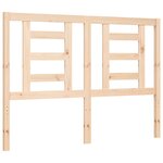 vidaXL Cadre de lit avec tête de lit 140x190 cm bois massif