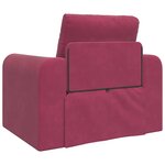 vidaXL Canapé-Lit Bordeaux 98 x 71 x 83 cm Velours