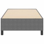 vidaXL Cadre de lit Gris clair 90 x 200 cm Tissu en velours côtelé