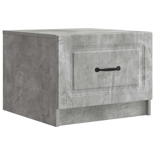 vidaXL Table basse Gris béton 49 x 50 x 37 cm Bois d'ingénierie