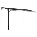 vidaXL Auvent anthracite 4x3 m 180 g/m² tissu et acier