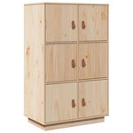 vidaXL Buffet haut 67x40x108 5 cm Bois massif de pin