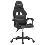 vidaXL Chaise de jeu Noir Similicuir