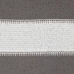 vidaXL Voile d'ombre Gris clair et blanc 5 x 6 m HDPE