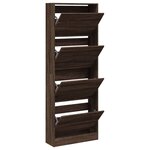 vidaXL Armoire à chaussures chêne marron 60x21x163 5cm bois ingénierie