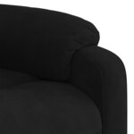 vidaXL Fauteuil inclinable électrique noir velours