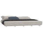 vidaXL Cadre de lit sans matelas blanc 180x200 cm bois massif de pin