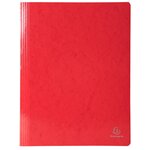 Chemise À Lamelle Carte Lustrée Pelliculée 355gm2 Iderama - A4 - Rouge - X 25 - Exacompta