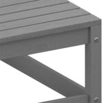 vidaXL Canapés d'angle de jardin 2 Pièces Gris Bois de pin massif