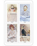 Carnet - L'art du portrait - 12 timbres autocollants