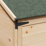 vidaXL Abri de jardin Naturel 59 x 56 x 113 5 cm Bois de Sapin Massif