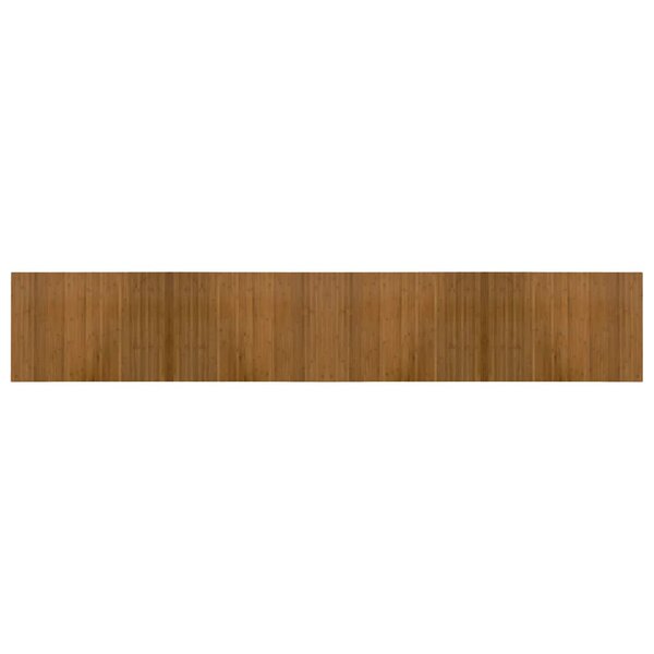 vidaXL Tapis rectangulaire marron 70x400 cm bambou