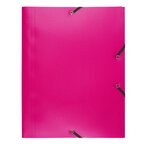 Chemise A4 3RAB+ELAST PP 24X32 FUCHSIA x 30 EXACOMPTA