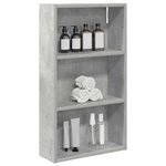 vidaXL Armoire murale de salle de bain Gris Béton 40 x 14 x 70 cm