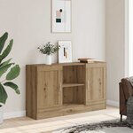vidaXL Buffet chêne artisanal 120x30 5x70 cm bois d'ingénierie
