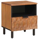 vidaXL Cabinet de chevet Marron 40 x 33 x 46 cm Bois de mangue massif