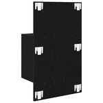 vidaXL Armoire de lit avec tiroir 2 Pièces Chêne noir 48 5 x 32 5 x 80 cm
