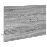 vidaXL Porte-manteau mural avec étagère avec stockage avec miroir Gris sonoma 90 x 10 x 50 cm