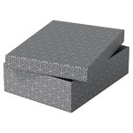 Set de 3 boîtes de rangement & cadeau 265 x360x100 mm  gris x 10 esselte