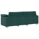 vidaXL Canapé 3 places vert foncé de 178 cm