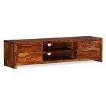 Vidaxl meuble tv bois massif de sesham 120 x 30 x 30 cm