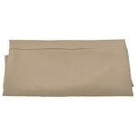 vidaXL Tissu de remplacement pour parasol déporté Taupe 350 cm