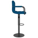 vidaXL Tabouret de bar Bleu Velours