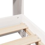 vidaXL Cadre de lit sans matelas blanc 120x200 cm bois de pin massif