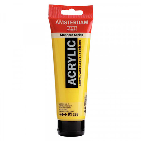 Peinture acrylique en tube - jaune azo clair - 120ml - amsterdam
