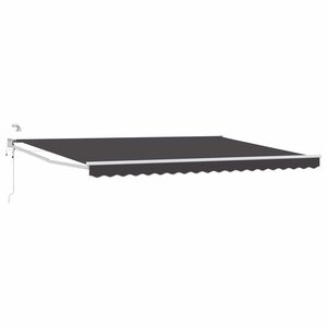 vidaXL Auvent rétractable électrique Anthracite 4 × 3 m