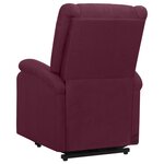 Vidaxl fauteuil de massage violet tissu