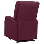 vidaXL Fauteuil de massage Violet Tissu