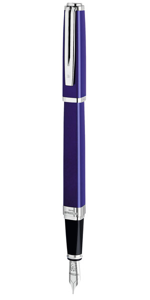 Waterman exception stylo plume fin  noir  plume fine 18k  encre bleue  coffret cadeau