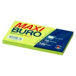 Notes repositionnables néon 75 x 125 mm - maxiburo - lot de 12