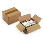 Caisse carton brune simple cannelure raja 35x27x14 cm (lot de 25)